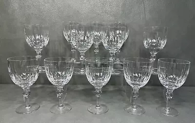 Buy Set Of 12 England Stuart Crystal Hampshire Water Wine Goblets Glasses 6 3/8  • 232.94£