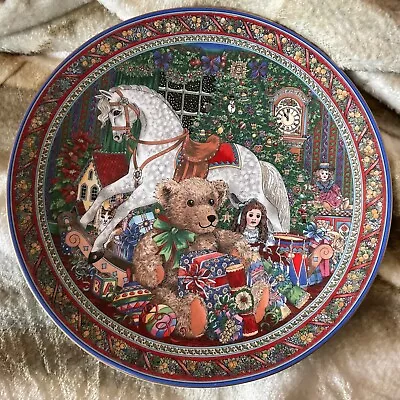 Buy Royal Worcester Plate Collection  Christmas Teddy 1998 • 9.50£