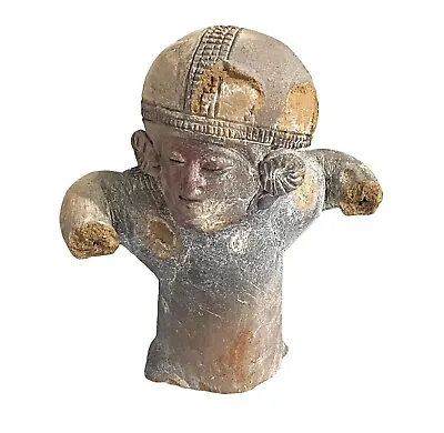 Buy #4611 Rare Pre-Columbian - Jama Coaque Male Figure W/Helmet • 316.86£