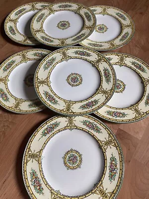 Buy Royal Worcester England Marjorie Seven Dinner Plates Free Ship • 246.96£
