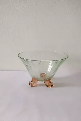 Buy Vintage Crackle Glass Bowl • 8£