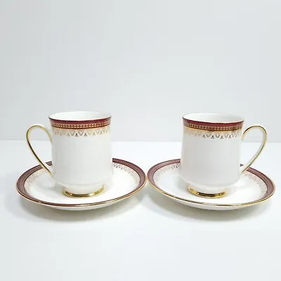 Buy Paragon Holyrood Coffee Cups & Saucers Fine Bone China England 1980s Vintage X 2 • 14.42£