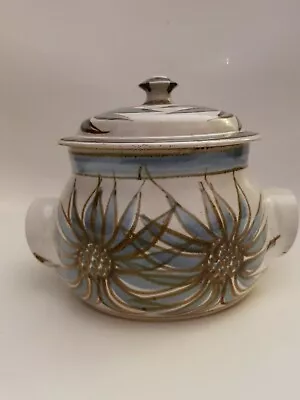 Buy Decorative Stoneware Casserole Pot/Tureen With Lid Hand  Painted Vintage (MS) • 22£