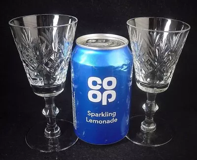 Buy Pair Of Edinburgh Crystal Embassy Sherry Or Small Wine Glasses 5.25 H (unsigned) • 12.99£