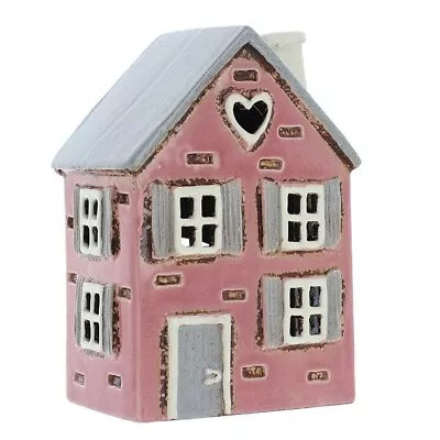 Buy Village Pottery Shutter House Pink Tealight - 331005 • 17.99£