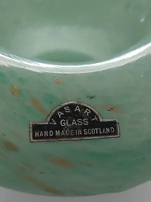 Buy Vasart Glass Basket Aventurine Sparkle Scottish Glass • 11.50£