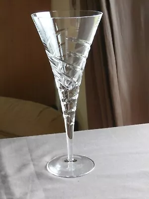 Buy Cut Crystal 10  Tall Champagne Flute - Ex Cond • 17.99£
