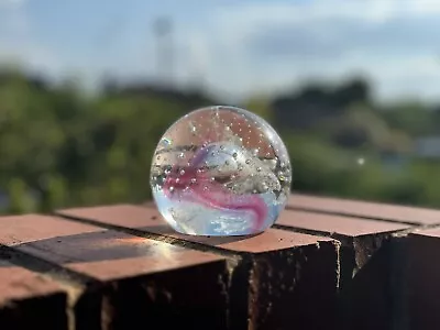 Buy Vintage Caithness  Paperweight Pink Champagne 8cm Controlled Bubbles Signed • 10£