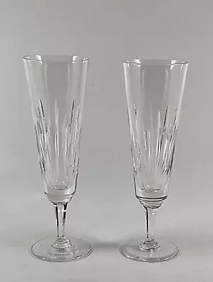 Buy STUART Crystal MONACO Champagne Flutes Glasses Set Of 2 SH6 • 39.99£