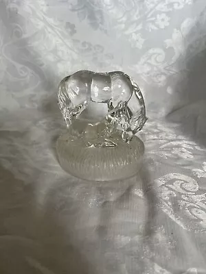 Buy Vintage Crystal RCR Glass Horse Mare And Foal Figurine Ornament • 10.95£