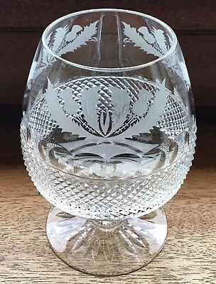 Buy Edinburgh Crystal Thistle Pattern Brandy Glass • 55£