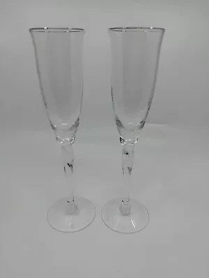 Buy Lenox Elegance Fluted Champagne Glasses Set Of 2 • 13.98£