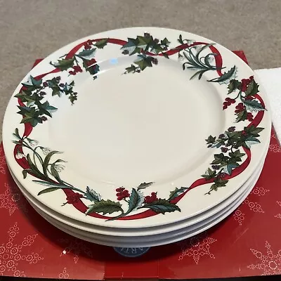 Buy Martha Stewart Holiday Garden Dinner Plate Made For Macys - Set Of 4 • 69.89£