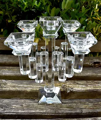 Buy Unmarked Crystals 5 Arms Candelabra, Candle Holder, Candle Sticks #2407021 • 95£