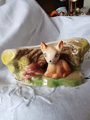 Buy Withernsea Eastgate Pottery Fauna Deer In Woodland 4  Wide Flower Dish. • 3.99£