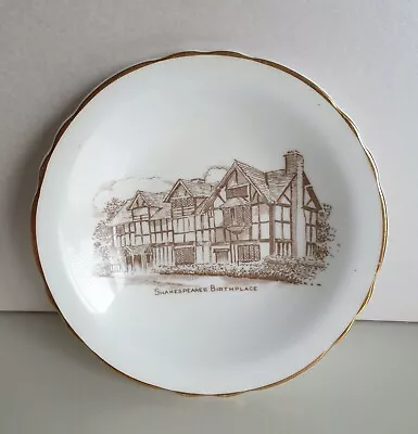 Buy Royal Grafton Fine Bone China Trinket Dish Plate. 12cm Shakespeares Birthplace  • 4£