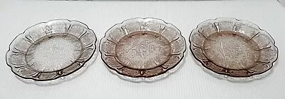Buy Vintage Depression Glass Pink Jeannette Cherry Blossom 6” Bread & Butter Plate • 9.33£