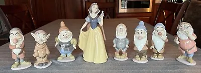 Buy LLADRO DISNEY Snow White & 7 DWARFS MINT IN BOX  RARE  All Signed  Retired • 2,050.25£