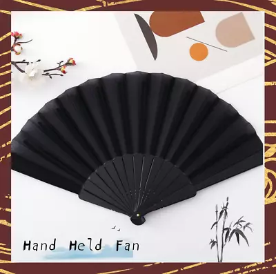 Buy Hand Fan Held Portable Spanish Dances Fabric Folding Party Wedding UK Gift New • 3.08£
