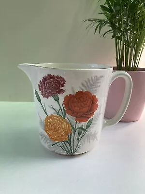 Buy Carnation Lily Dual Sided Ceramic Jug Vintage Lord Nelson Pottery • 20£