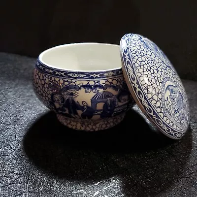 Buy 💙 William Adams Blue & White Pottery Ginger Jar - Antique England 💙 • 54.05£