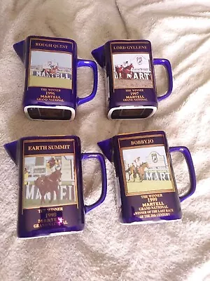 Buy 4 Seton Pottery Limited Edition MARTELL GRAND NATIONAL WATER JUGS 1996/97/98/99. • 25£