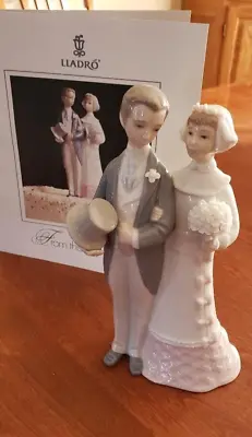 Buy Lladro Marriage Wedding Figurine Bride Groom Couple #4808 Authentic • 40.73£