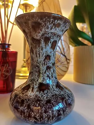 Buy Beautiful Vintage Condition FOSTERS POTTERY VASE - Brown Honeycomb  • 6.99£