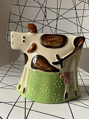 Buy Vintage M&S St Michael Handpainted Cow Statue Ornament Pottery Ceramic • 29.99£