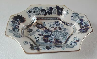 Buy Mason's Ironstone Porcelain Sapphire Pattern Serving Bowl Hand Painted • 60.58£