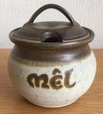 Buy Vintage Rare Tregaron Pottery Mel (Honey) Pot Jar With Lid Made In Cymru (Wales) • 15£