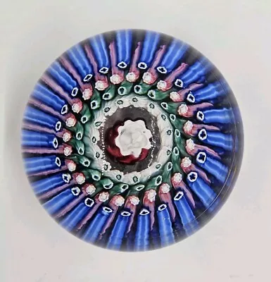 Buy Whitefriars Concentric Millefiori Cane Paperweight England W/ Sticker 3  DIA • 112.03£