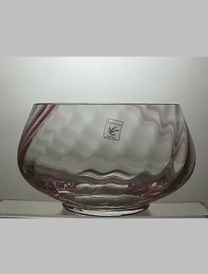 Buy Caithness Crystal Pink Pattern And Clear Fruit And Salad Bowl 4 1/4  - 31A • 29.99£