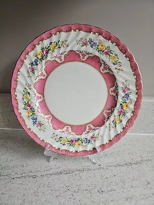 Buy CROWN STAFFORDSHIRE Bone China, Pink 'LYRIC TUNIS 10.5'' Dinner/Decorative Plate • 5£