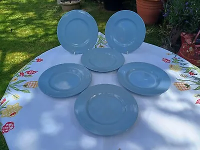 Buy 6 X Woods Ware Iris Side  Plates - Blue WW2 Utility Ware 7  • 15£