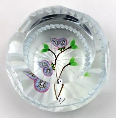 Buy Whitefriars Caithness Scotland Glass Butterfly Duet Paperweight Ltd Edition 250 • 155.56£