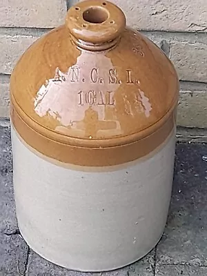 Buy Antique Stoneware Flagon One Gal A. N .c .s .l • 17.99£