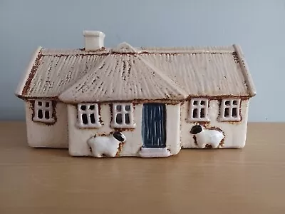 Buy Village Pottery Ceramic Tea Light Holder CROFT HOUSE WIth SHEEP 20.5cm NEW RANGE • 24.95£