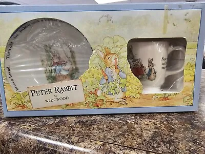 Buy Peter Rabbit By Wedgwood Beatrice Potter Collection 1991, 2 Pc Set • 29.88£