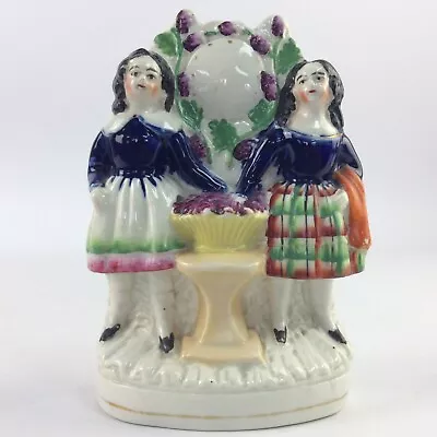 Buy Staffordshire Pottery Ceramic Figurine Couple In Scottish National Dress Antique • 20£