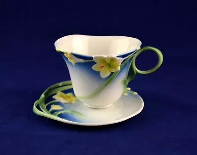 Buy Franz Porcelain Collection Freesia Spring Cup & Saucer - FZ00030 - PERFECT • 42.50£