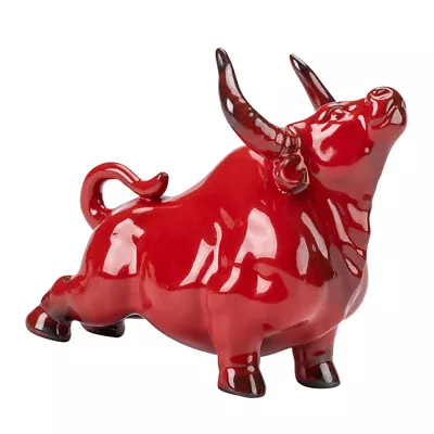 Buy  Spanish Bull Ornament Red Merchandise Statue Vintage Decor Ornaments Office • 15.18£