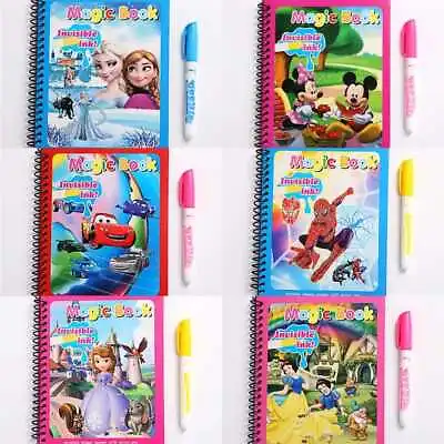 Buy Children's Water Magic Painting Colouring Reusable Drawing Book | UK Seller • 4.99£