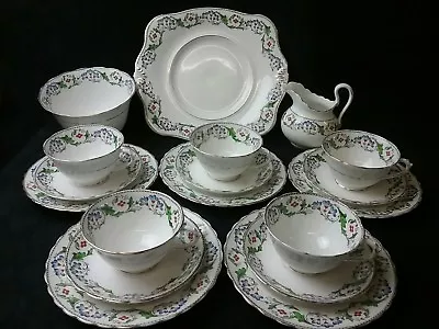 Buy Vintage Tuscan Fine Bone China Cups And Saucers  18pic  • 89£
