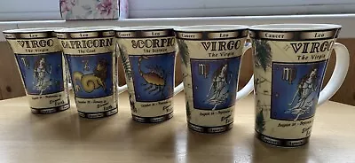 Buy Dunoon Fine Bone China Zodiac Mugs - 5 Mugs. • 60£