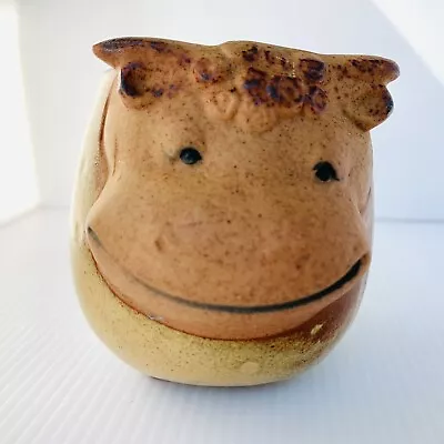 Buy Vintage UCTCI Japan Stoneware Pottery Highland Cow Anthropomorphic Small Cup Mug • 16.77£