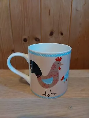 Buy Queens Free Range Chickens Blue Polka Fine Bone China Mug Tea Coffee Cup Chicken • 3£