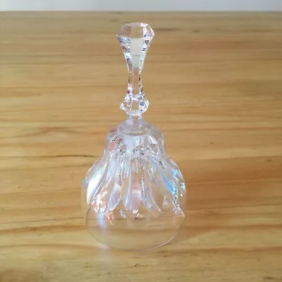 Buy Vtg Art Deco Clear Cut Glass Crystal Decorative Working Ringing Bell  Ornament  • 3.50£