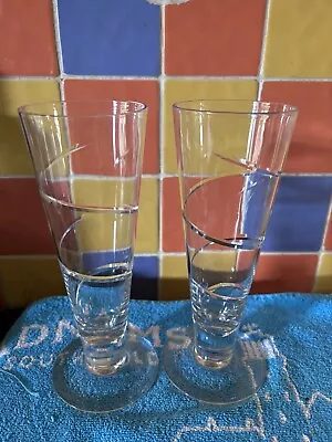 Buy Pair Of WEBB CORBETT Crystal - Spiral Cut  20cm Juice/Water Glasses • 15£