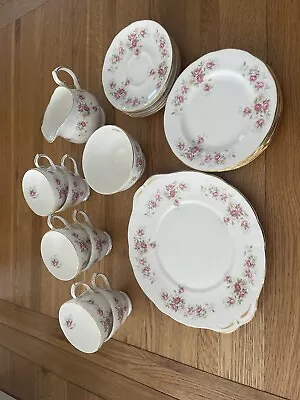 Buy Duchess Bona China Set 21 Piece Gold Edging Tea Cups&Saucers Milk Jug Sugar Bowl • 20£